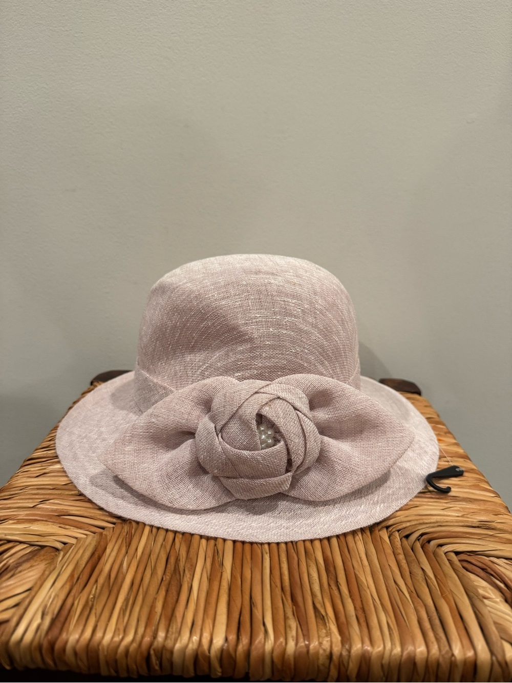 Ellen Tracy Lavender Floral Rosette Sun Hat